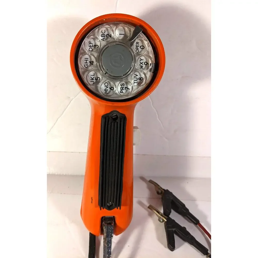 Vintage Telephone Lineman's Rotary Line Tester Handset SEE DESCRIPTION
